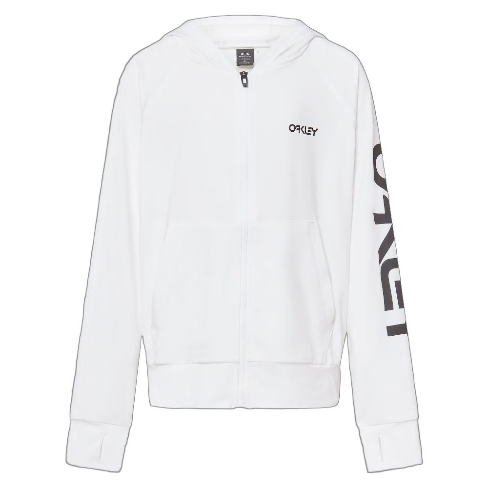 Rakuten - OAKLEY(オークリー) YTR RASH GUARD JKT 11.0 カラー：WHITE　FOA408829-100ユース キッズ ラッシュガード フーディジャケット吸汗速乾 紫外線保護UPF50+