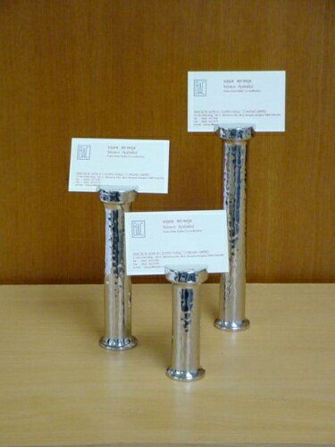 ネームスタンド 高さ21cm　ステンレス ホテル 結婚式 会議 おしゃれ 卓上 カードスタンド