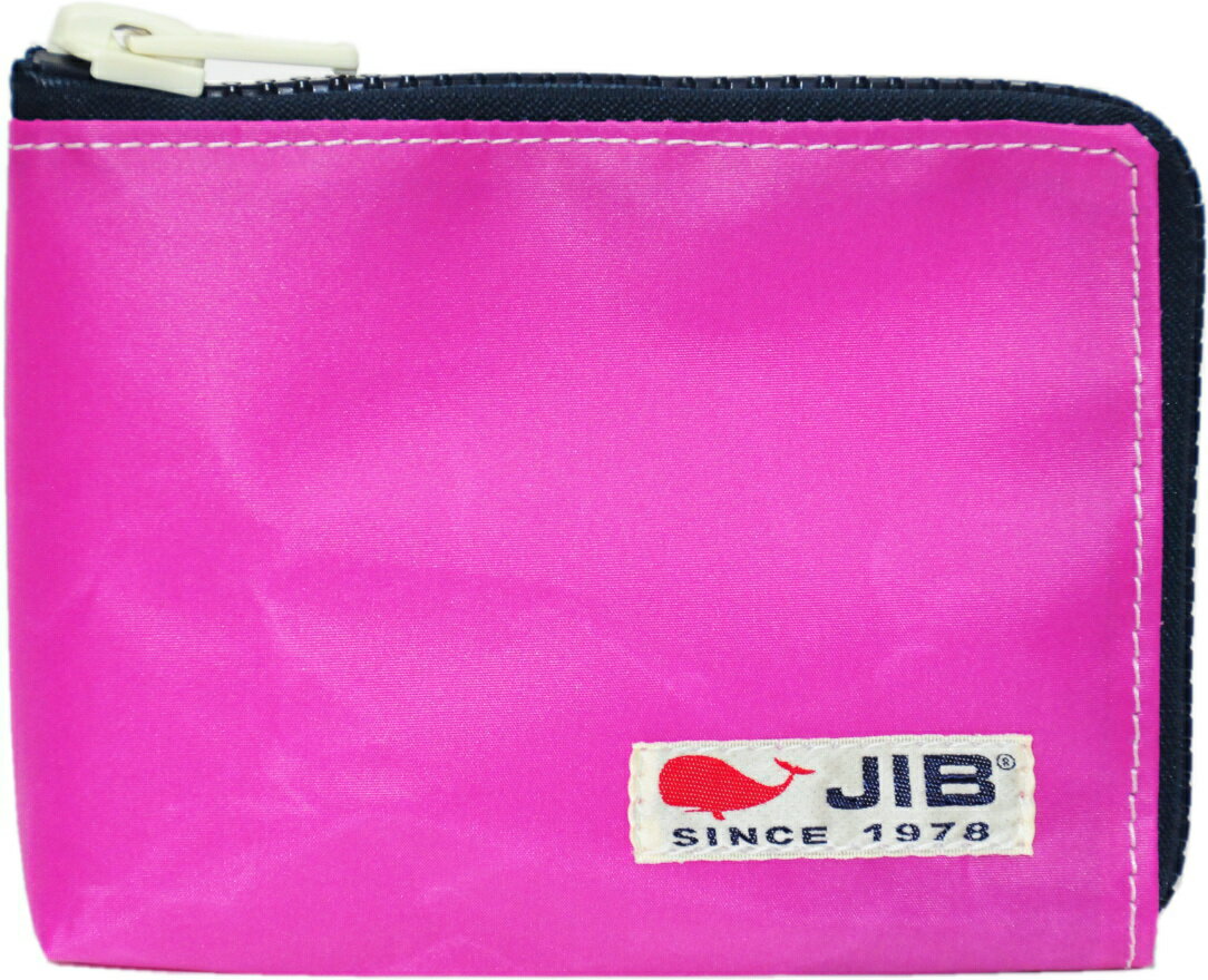 JIB マイクロクラッチラージS　MCS　ピンク×ネイビーファスナー／白タグ　15×11×1.7cm　MCS32