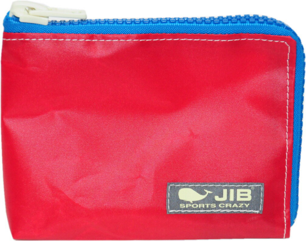 JIB マイクロクラッチラージS MCS レッド×ブルーファスナー／チャコールグレータグ 15×11×1.7cm MCS32