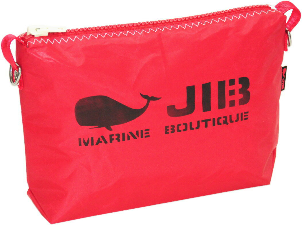 Other - JIB ドキュメントポーチS　レッド×レッドファスナー／レッド耳　28.5×20.5×7cm　PODS63