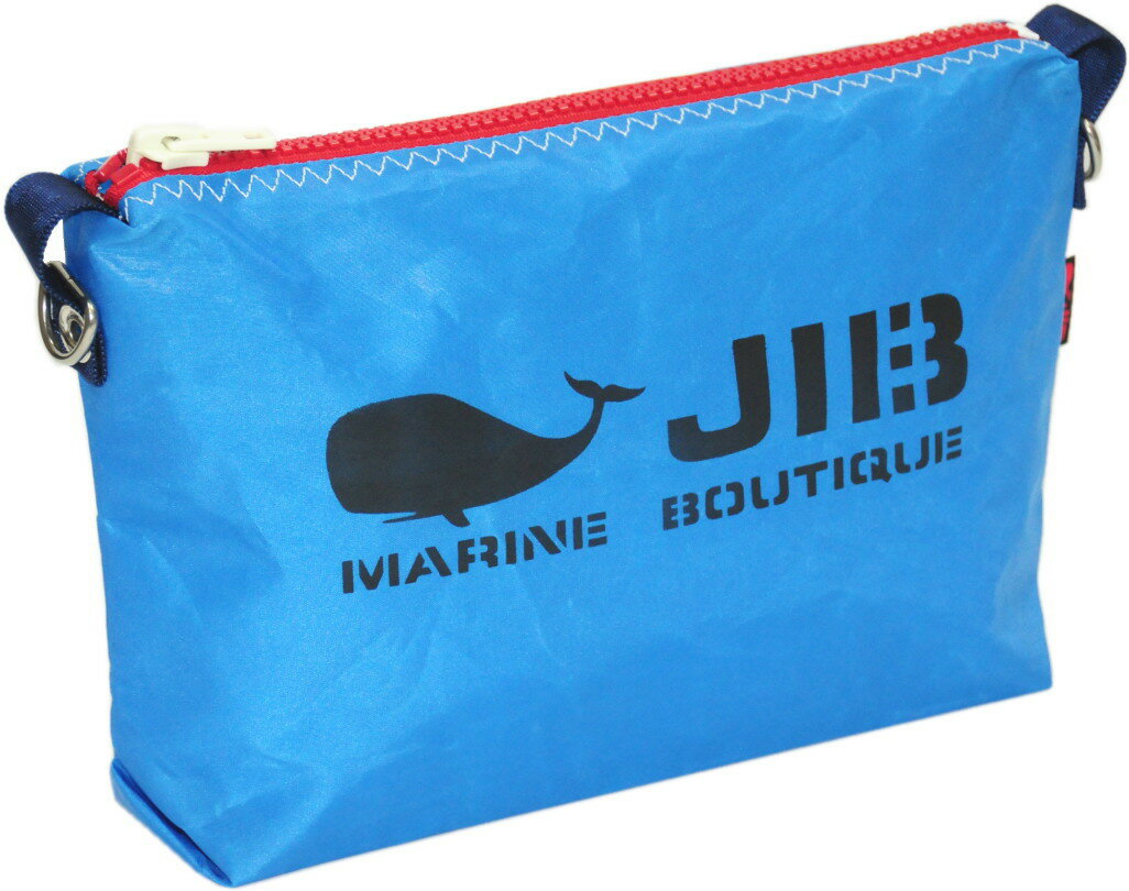 Rakuten - JIB ドキュメントポーチS　ロケットブルー×レッドファスナー／ネイビー耳　28.5×20.5×7cm　PODS63