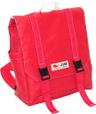JIB スクエアリュックバッグM RSQM レッド 27.5×31×12.5cm/約11L リュックベルト最大90cm RSQM216