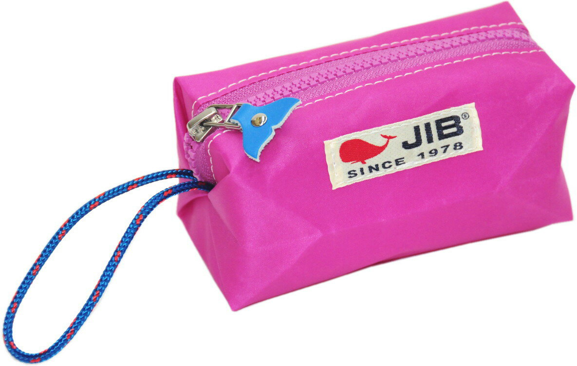 JIB シーピッグ（しっぽ付）　SP26　ピンク×ピンクファスナー 14×7×6cm（しっぽの色はアソートです／写真と異なることがあります）
