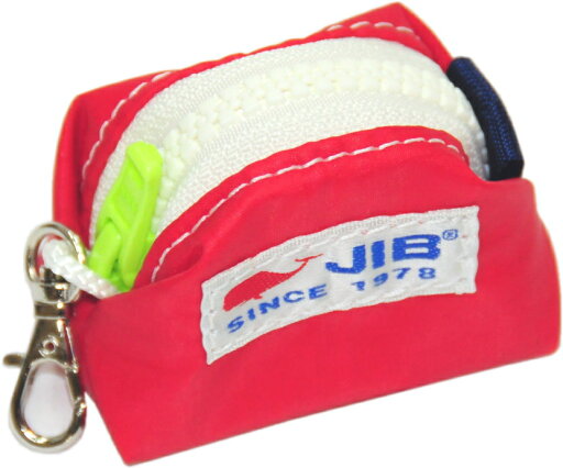 JIB スピンナッツ SC-SPN レッド×ホワイトファスナー(蛍光グリーン)7×4×4cm SC-SPN23 JIB スピンナッツ SC-SPN レッド×ホワイトファスナー(蛍光グリーン)7×4×4cm SC-SPN23