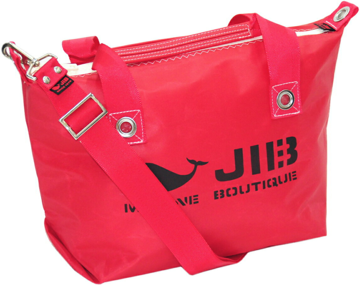 JIB セット販売 FTS ファスナートートSレッド + 40mm幅無地ショルダーベルト FTS86