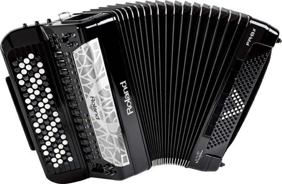 《蛇腹の表現力が飛躍的にアップ》 Roland V-accordion FR-8Xb 黒 (92ボタン/120ベース)