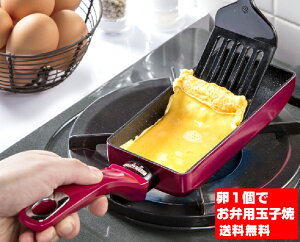 ガス火専用NEWお弁当用すべすべ卵焼器スリム玉子焼IHは使用できません。【送料無料　北海道及各離島　沖縄県を除く】