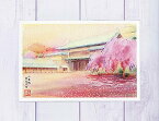 二条城 東大手門 [ 京都の桜 ] ( 春 さくら 城 城郭 門 城門 和風 水彩画 風景画 )★当店オリジナル★