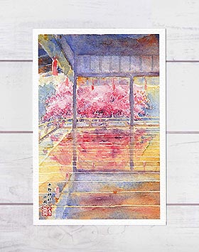 平野神社 拝殿 [ 京都の桜 ]( 春 さく