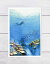 珊瑚礁 ダイビング ( 海の風景 青 ブルー 熱帯魚 サンゴ礁 ケラマ 慶良間 沖縄 水彩画 風景画 )★当店オリジナル★ 110円