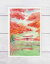 紅葉 宇治 平等院 ( 秋 もみじ モミジ 水辺 鳳凰堂 京都水彩画 風景画 ) 100円