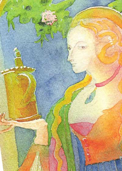 マグダラのマリア( マリア様 神秘的 マグダレナ ファンタジー 中世 ルネサンス 水彩画 人物画 )[ 絵画 カルロ・クリヴェッリ「 Mary Magdalene 」より ]★当店オリジナル★