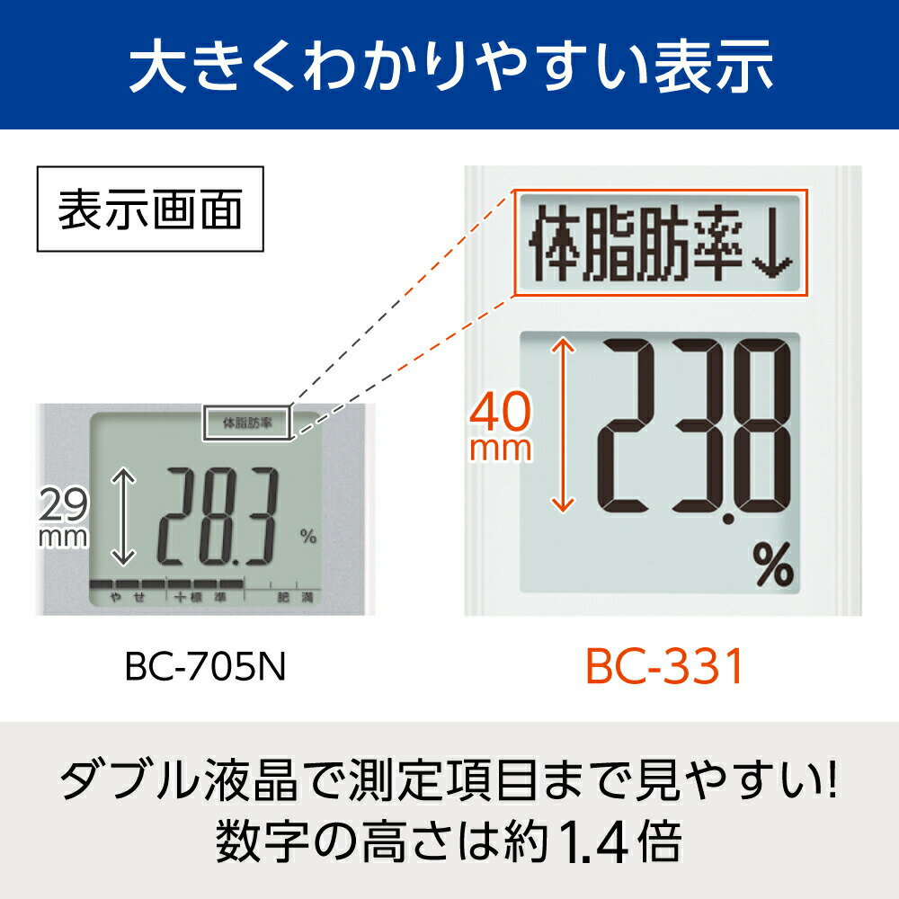 タニタ 体重計 体組成計 体脂肪計 BC-331 タニタ体重計 体脂肪率 内臓脂肪 筋肉量 ...