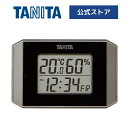 タニタ 温湿度計 時計 デジタル TT-575 温度 湿度 室温 マグネット スタンド 置き型 卓上 シンプル 小型 薄型 見やすい 高精度 メモリー おしゃれ...