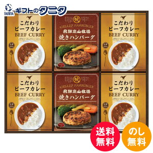 飛騨高山牧場 焼ハンバーグ&ビーフカレーセット BHF-DJ 送料無料 焼ハンバーグ ビーフ カレー ギフト 彼岸 内祝 快気祝 御礼 御供 粗供養 香典返し 母の日 父の日 敬老の日 お中元 暑中お見舞い お歳暮 お年賀 母の日 父の日 敬老の日