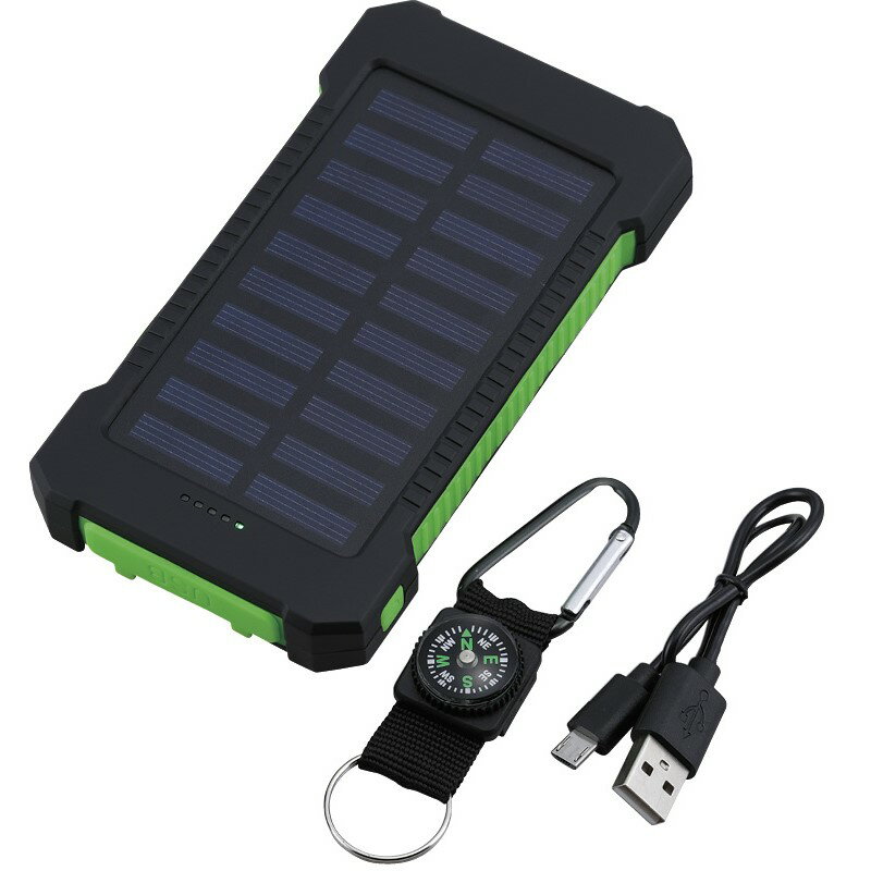 セーブインダストリー ソーラー&USBパワーチャージャー SV-7282 送料無料 モバイルバッテリー USBポート2口 カラビナフック 方位磁石 ギフト 内祝 御祝 御礼 快気祝 御供 粗供養 香典返し 彼岸 お中元 暑中お見舞い お歳暮 お年賀 母の日 父の日 敬老の日