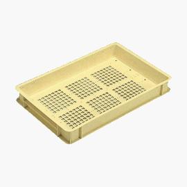 外寸(mm)：W650×D424×H87口元内寸(mm)：W610×D394×H81有効内寸(mm)：W599×D383×H71容量：17リットルカラー：アイボリー底面形状：-材質：PP圧縮荷重：23.12kN(2360kgf)オプション：-嵌合商品：#160、#2502、#3702、#540使用例：-その他：-岐阜プラ・ギフプラ・リスのプラスチック