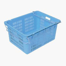 外寸(mm)：W630×D507×H314口元内寸(mm)：W590×D437×H310容量：72リットルカラー：ブルー底面形状：-材質：PP圧縮荷重：3.82kN(390kgf)オプション：-嵌合商品：-使用例：-その他：底面外寸:W540×D390mm、スタッキング金具(材質:ステンレス)岐阜プラ・ギフプラ・リスのプラスチック