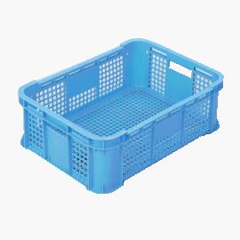 外寸(mm)：W574×D410×H181口元内寸(mm)：W536×D376×H174有効内寸(mm)：W528×D368×H166容量：33リットルカラー：ブルー・イエロー底面形状：-材質：PP圧縮荷重：23.52kN(2400kgf)オプション：-嵌合商品：-使用例：-その他：-岐阜プラ・ギフプラ・リスのプラスチック