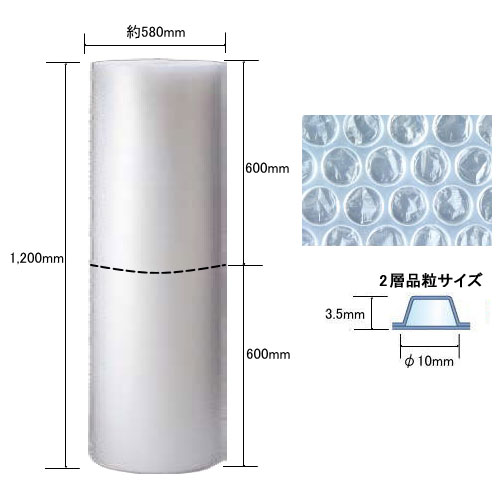 川上産業　ダイエットプチ　d40　600mm×100m［2巻入］　2層品【北海道・沖縄・離島は配送不可】