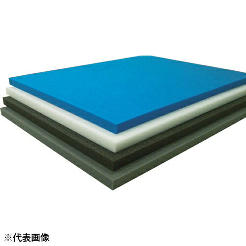 TRUSCO　まとめ買い　発泡ポリエチレンシート　ハード　10mm　1mX1m　青　10枚入　TPEH1010B-10　1箱（3623022）