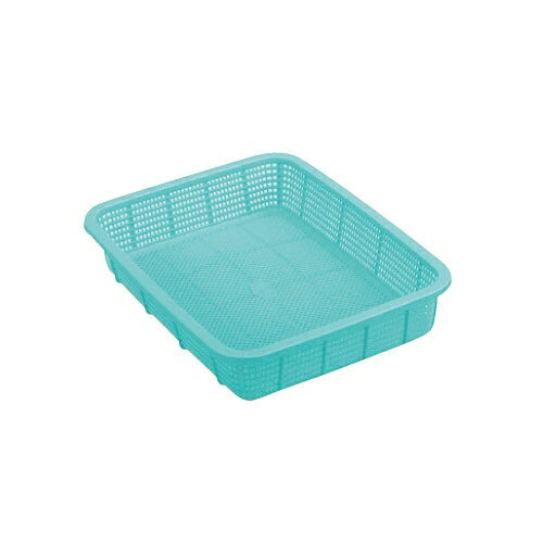 積水テクノ成型　メロウタイム　角かご浅型　小　ブルー[30個入]【お届け先に法人名・店舗名・屋号が必..