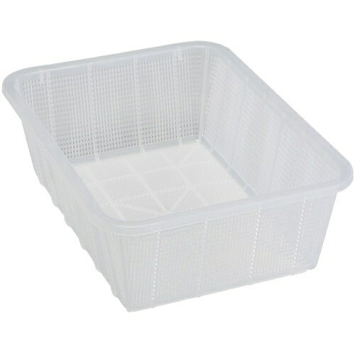 積水テクノ成型　メロウタイム　角かご深型　中　クリア[30個入]【お届け先に法人名・店舗名・屋号が必須】