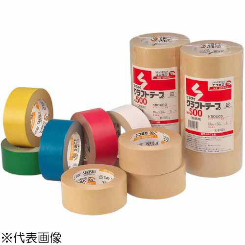 積水化学工業　クラフトテープ　No.500　38mm×500m［6巻入］