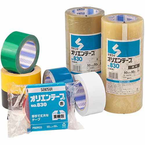 積水化学工業　オリエンテープ　No.830　75mm×50m［30巻入］