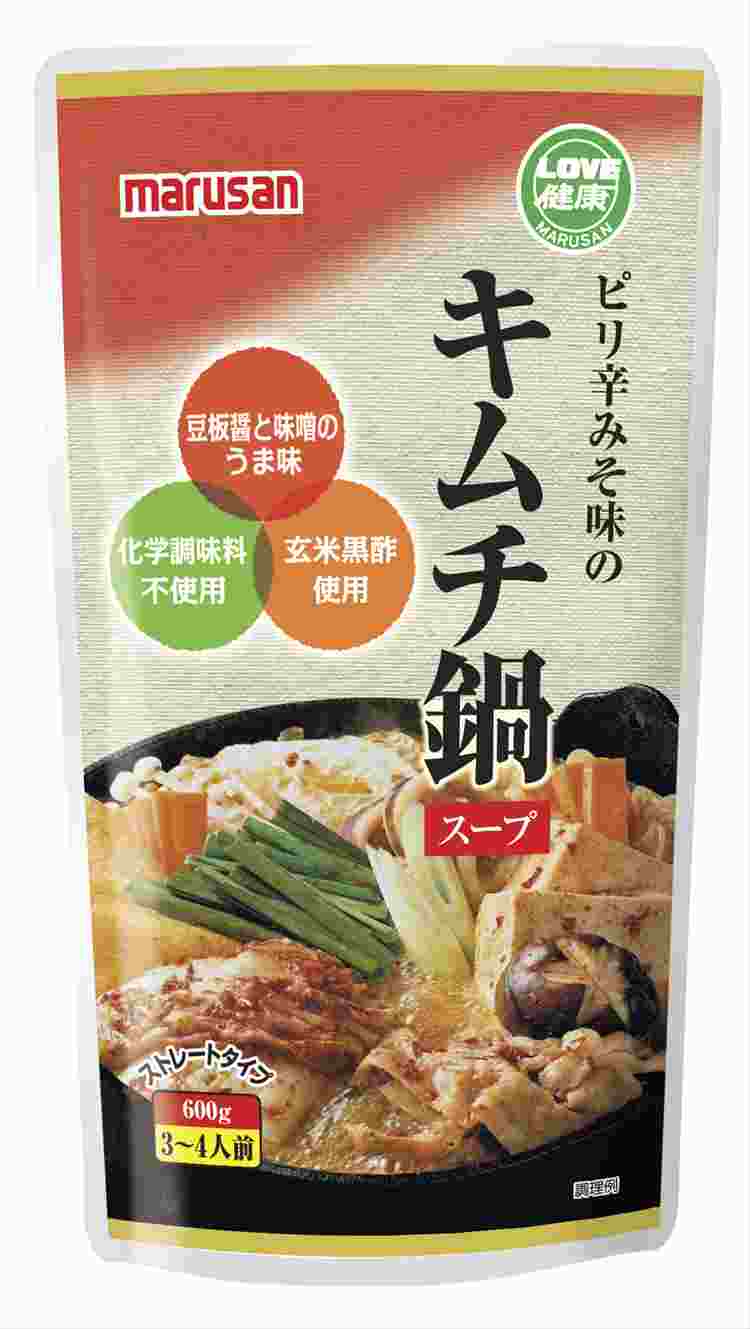 冬季限定 マルサン ピリ辛みそ味のキムチ鍋スープ（ストレートタイプ）　600g （3～4人前）のサムネイル