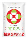 人気ランキング第8位「丹野商店」口コミ数「49件」評価「4.63」令和5年産山形県産 雪若丸 白米 10kg（5kgx2） 【送料無料】(沖縄、離島は別途2000円加算)