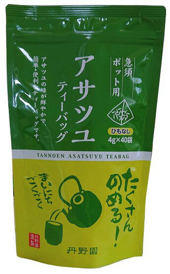 40個入　アサツユ煎茶ティーバッグ（4g×40P）※ヒモナシ※　人気品種「アサツユ」のティーバッグ　オフィスに、アウトドアに！　ティーバッグでおいしいお茶を簡単に☆