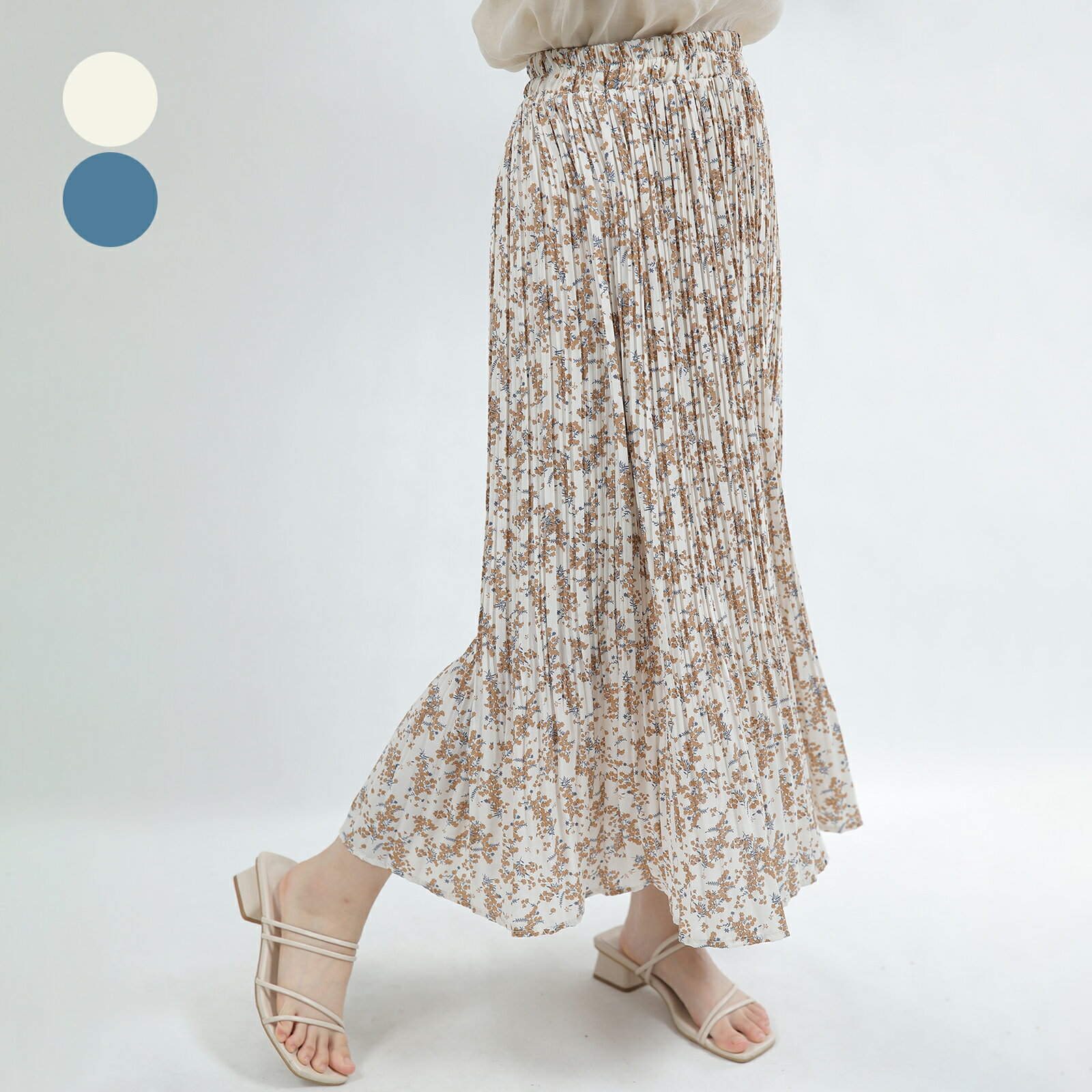 プリーツスカートロングスカートフレ...