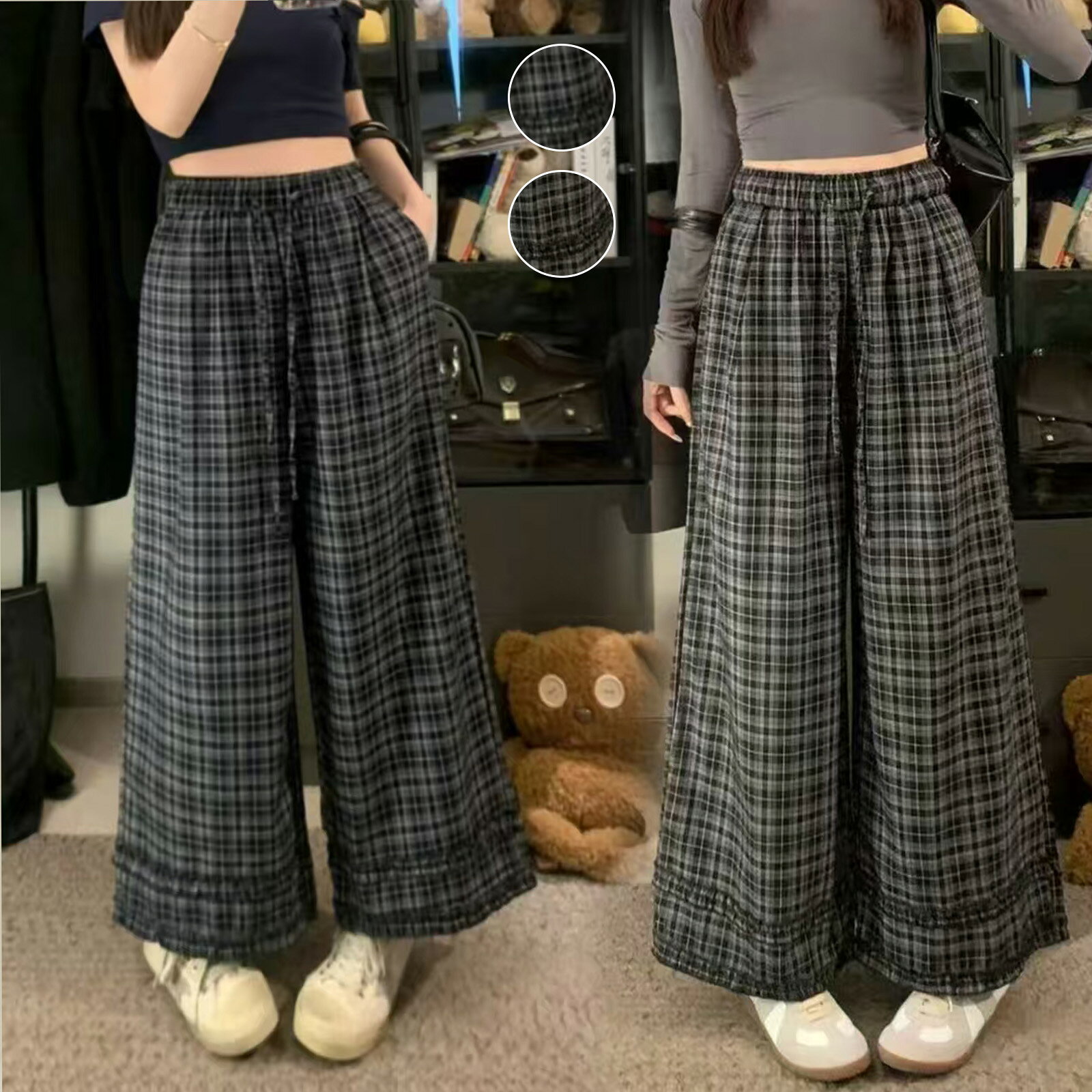 樂天商城 - レディース　ロングパンツ　ウイドパンツ 　ウェストゴム＋リボン　春夏秋冬　パンツ　フェミニン　エレガント　 大人 上品　高級感 服 30 40 50 60 代 ファッション　デート　フォマード　ビジネス　ゆったり