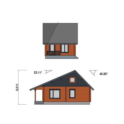 【BIGBOX】ログハウスキット　ラプシ　ログ厚92mm（35.7帖）