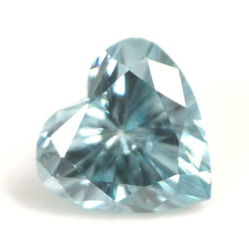 ブルーダイヤモンド (トリートメント) ルース(裸石) 0.033ct アイスブルー系 ハートシェイプ ブルーダイヤモンド (トリートメント) ルース(裸石) 0.033ct アイスブルー系 ハートシェイプ