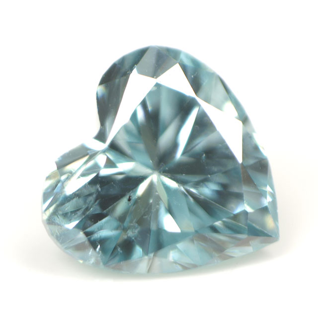 ブルーダイヤモンド (トリートメント) ルース(裸石) 0.039ct アイスブルー系 ハートシェイプ