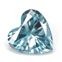 ブルーダイヤモンド (トリートメント) ルース(裸石) 0.045ct アイスブルー系 ハートシェイプ