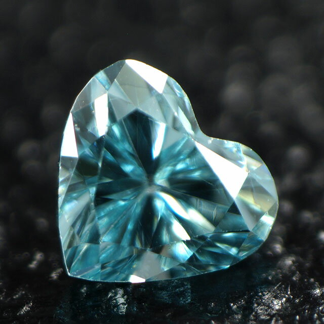 ブルーダイヤモンド (トリートメント) ルース(裸石) 0.048ct アイスブルー系 ハートシェイプ