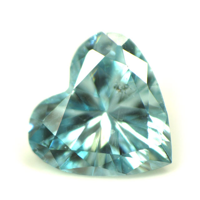 ブルーダイヤモンド (トリートメント) ルース(裸石) 0.041ct アイスブルー系 ハートシェイプ