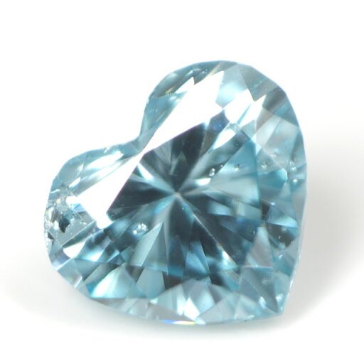 ブルーダイヤモンド (トリートメント) ルース(裸石) 0.040ct アイスブルー系 ハートシェイプ ブルーダイヤモンド (トリートメント) ルース(裸石) 0.040ct アイスブルー系 ハートシェイプ