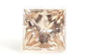 【 Under S (Light Brown) カラー 】 天然ダイヤモンド ルース(裸石) 0.118ct, SI-1,プリンセスカット 【 中央宝石研究所ソーティング袋付 】 【 送料無料 】