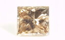 【プリンセス・カット】 天然ブラウンダイヤモンド ルース(裸石) Fancy Light Brown (ファンシー・ライト・ブラウン) 0.150ct, VS-2【 中央宝石研究所ソーティング袋付 】 【 送料無料 】