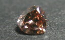 ブラウンダイヤモンド ルース 0.078ct, Fancy Orangy Brown, SI-2, ペアシェイプ　pear ダイヤモンド 【中央宝石研究所ソーティング袋つき】【 送料無料 】