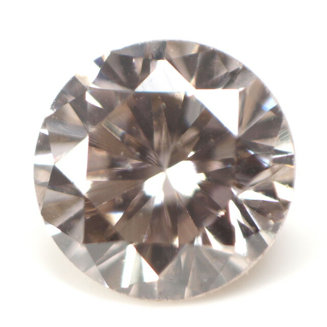 【 Under S (Light Brown) カラー 】 天然ブラウンダイヤモンド ルース(裸石) 0.071ct, VS-1 【 中央宝石研究所ソーティング袋付 】