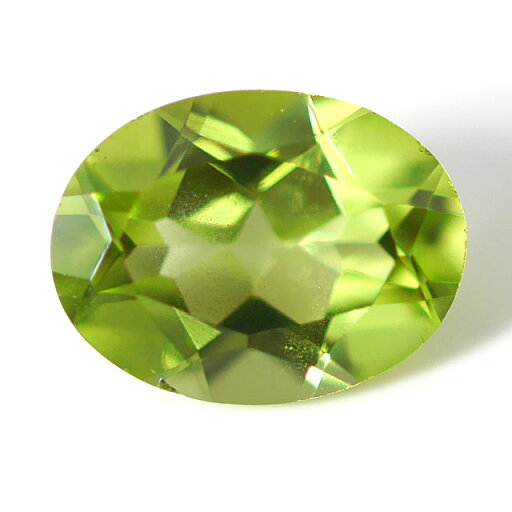 ペリドット ルース(裸石) 1.25ct, オーバル(楕円形) (ペリドート/橄欖石)【9月12日の誕生日石/8月の誕生石】 ペリドット ルース(裸石) 1.25ct, オーバル(楕円形) (ペリドート/橄欖石)【9月12日の誕生日石/8月の誕生石】