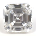 【通称：アッシャー・カット】天然ダイヤモンド ルース(裸石) 0.325ct, Gカラー, VVS-2, スクエア・エメラルド・カット 【 中央宝石研究所ソーティング袋付 】 【 送料無料 】