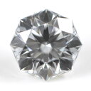 【通称名：クリスタルムーン】 天然ダイヤモンド ルース(裸石) 0.216ct, Dカラー, VVS-1, 73面体, ハート＆キューピッド, 正八角形, 中央宝石研究所 【送料無料】