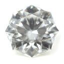 【通称名：クリスタルムーン】 天然ダイヤモンド ルース(裸石) 0.238ct, Dカラー, SI-1, 73面体, ハート＆キューピッド, 正八角形, 中央宝石研究所 【送料無料】